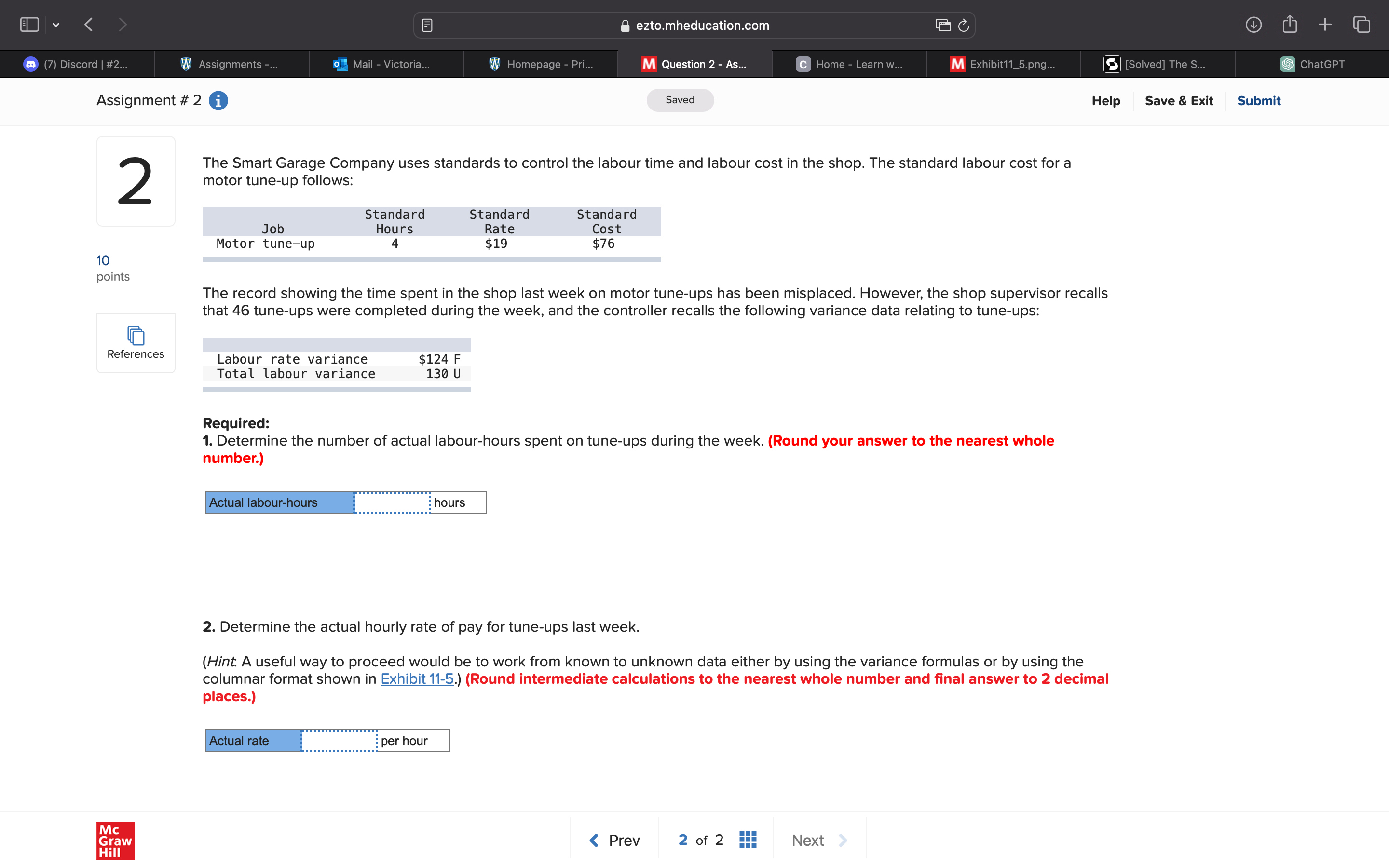 Solved The Smart Garage Company uses standards to control