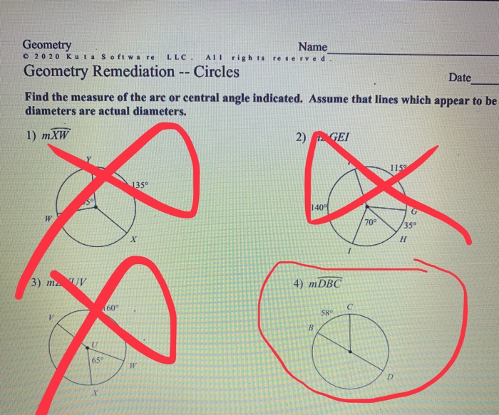 geometry kuta software assignment answers