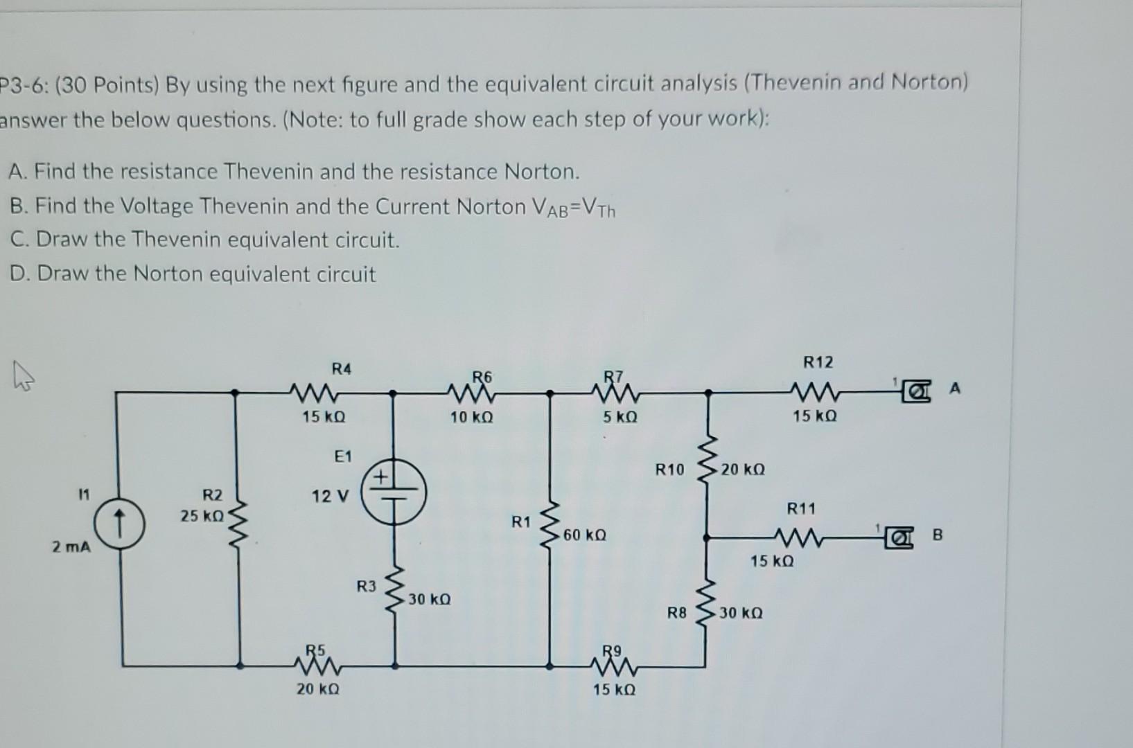 Solved Question 3 P3-6: (30 Points) By using the next figure | Chegg.com