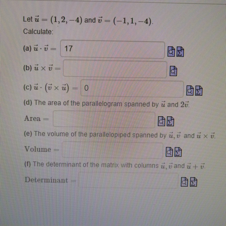 Solved Let I 1 2 4 And V 1 1 4 Calculate A Chegg Com