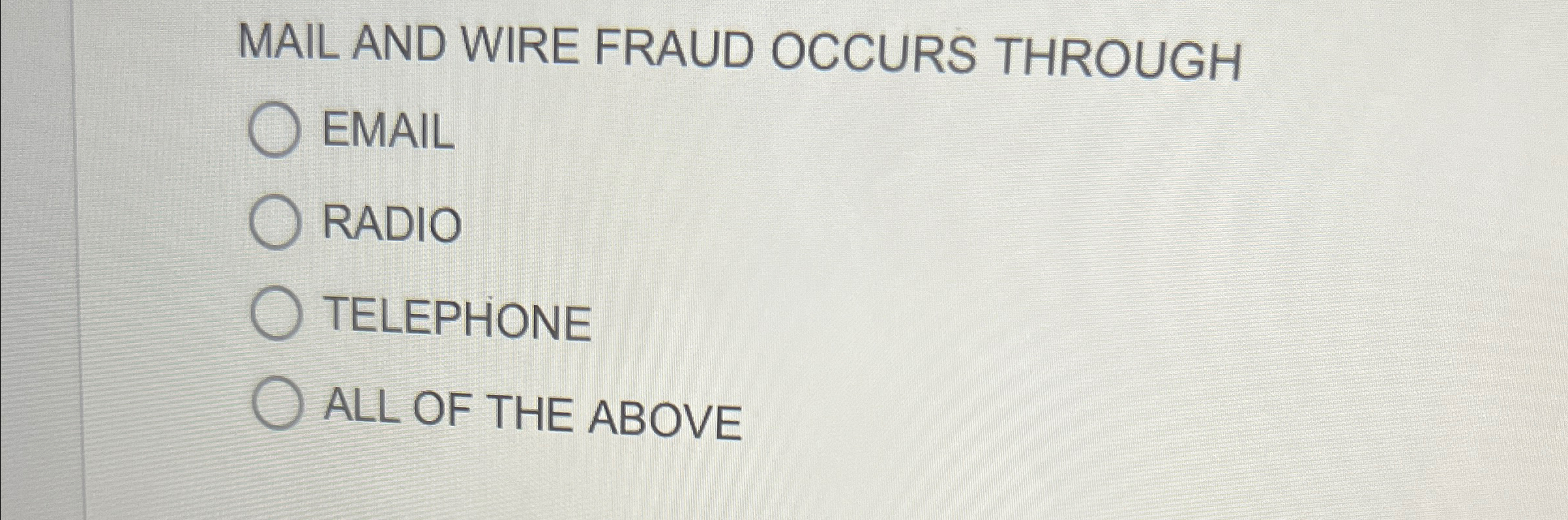 Solved MAIL AND WIRE FRAUD OCCURS | Chegg.com