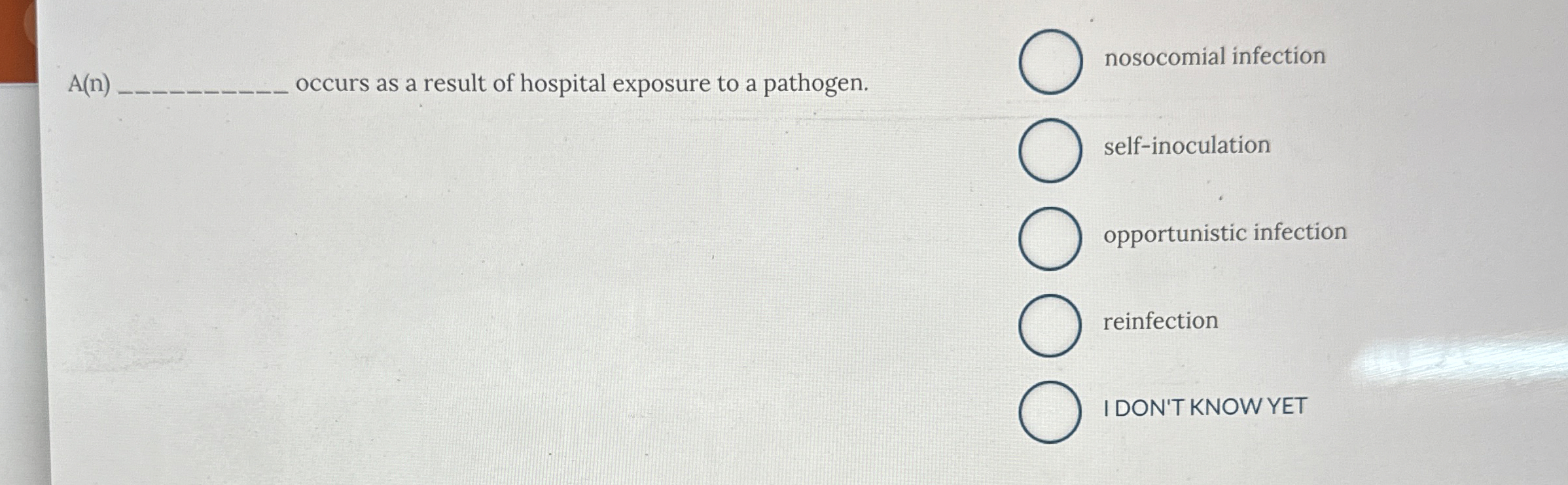 Solved occurs as a result of hospital exposure to a | Chegg.com