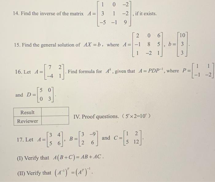 Solved III. Calculations questions. (10′×6=60′) | Chegg.com
