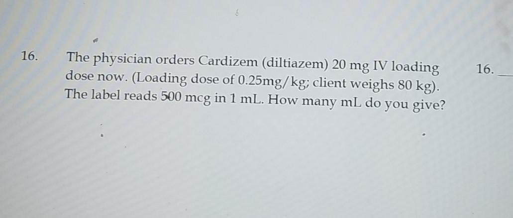 Cardizem 20 Mg Iv