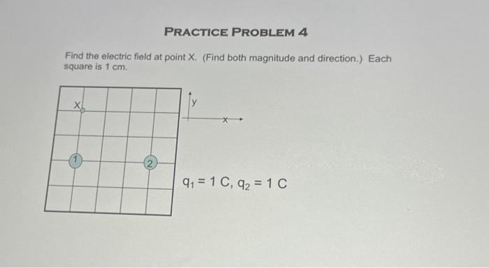 Solved Find the electric field at point X. (Find both | Chegg.com