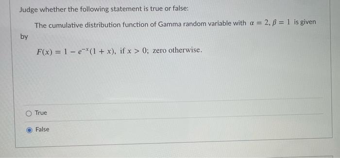 Solved Judge whether the following statement is true or | Chegg.com