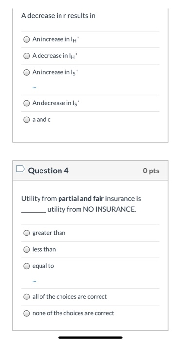 Solved A decrease in r results in An increase in I A | Chegg.com