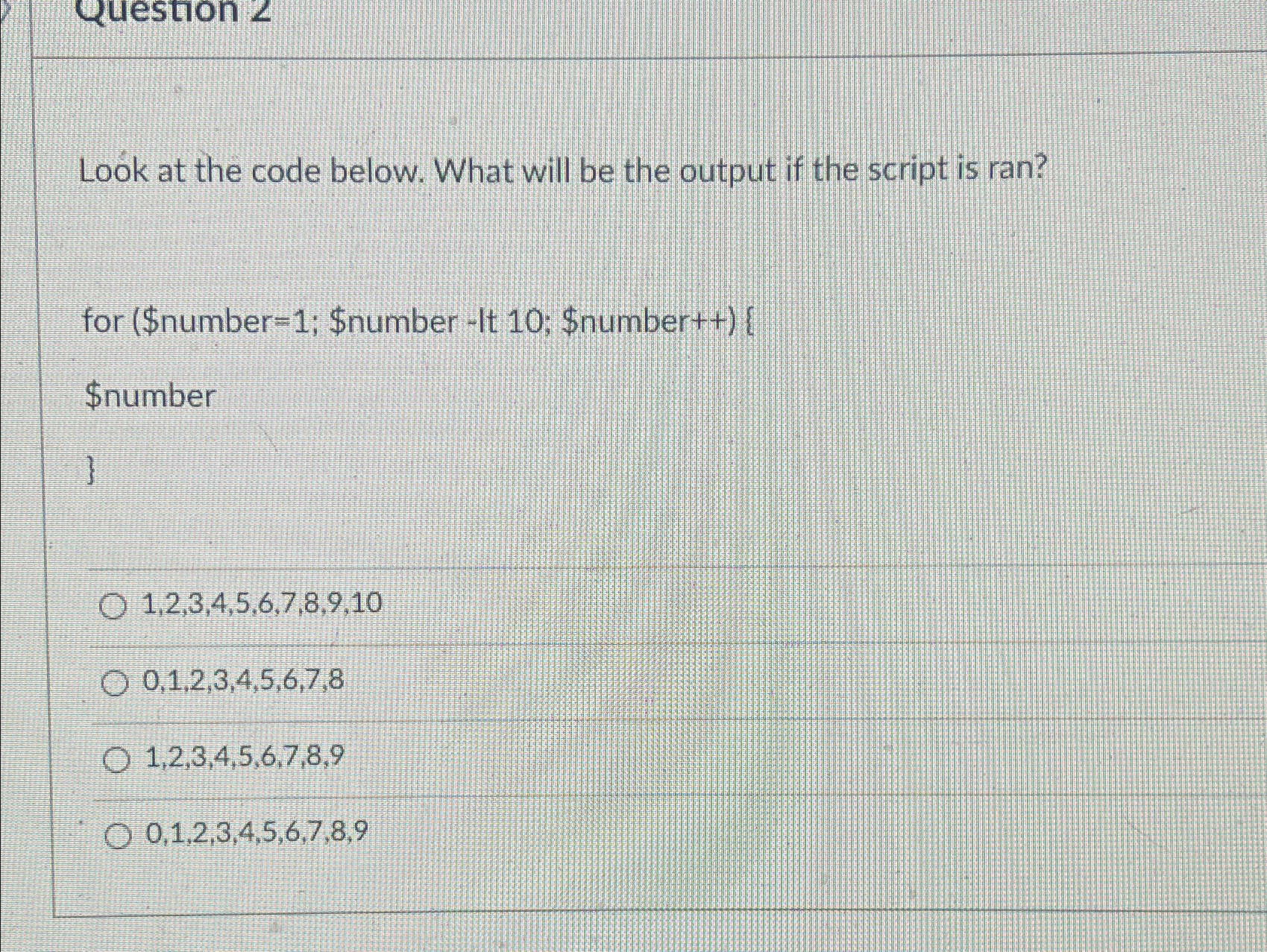 Solved Look at the code below. What will be the output if | Chegg.com