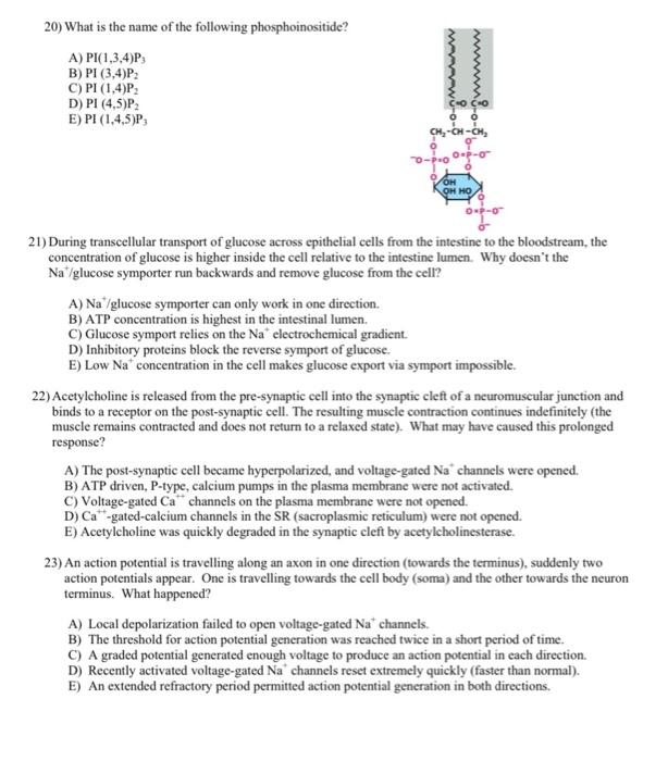Solved 20) What is the name of the following | Chegg.com