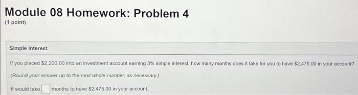 Solved Module 08 Homework: Problem 4 (1 point) Simple | Chegg.com