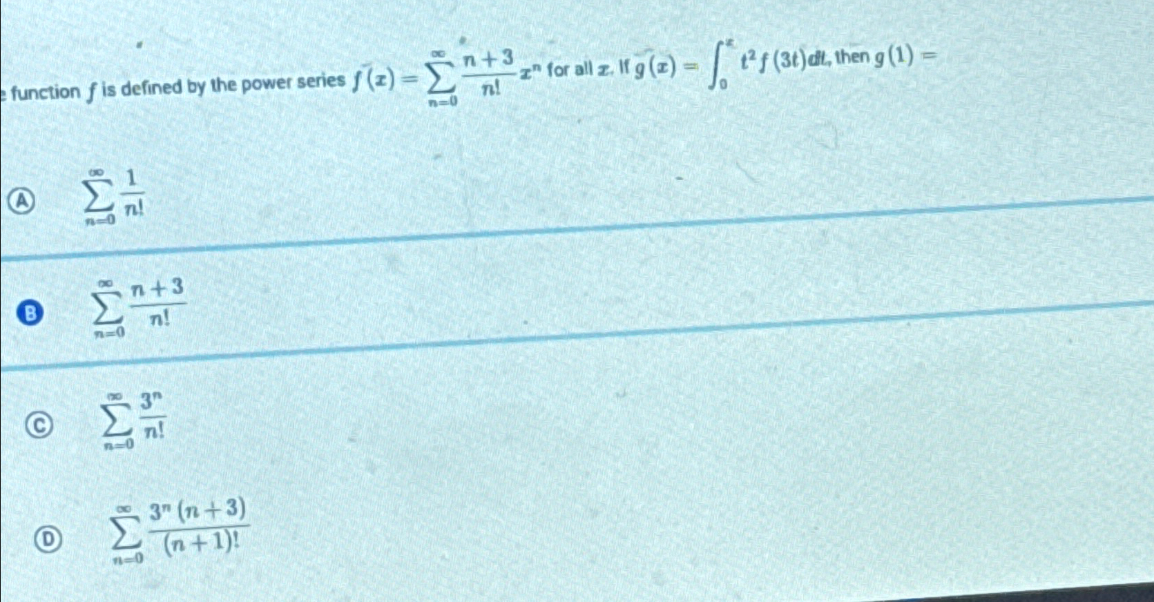 Solved function f ﻿is defined by the power series | Chegg.com