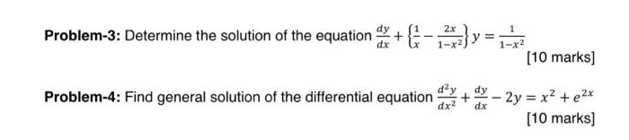 Solved Problem 3 Determine The Solution Of The Equation