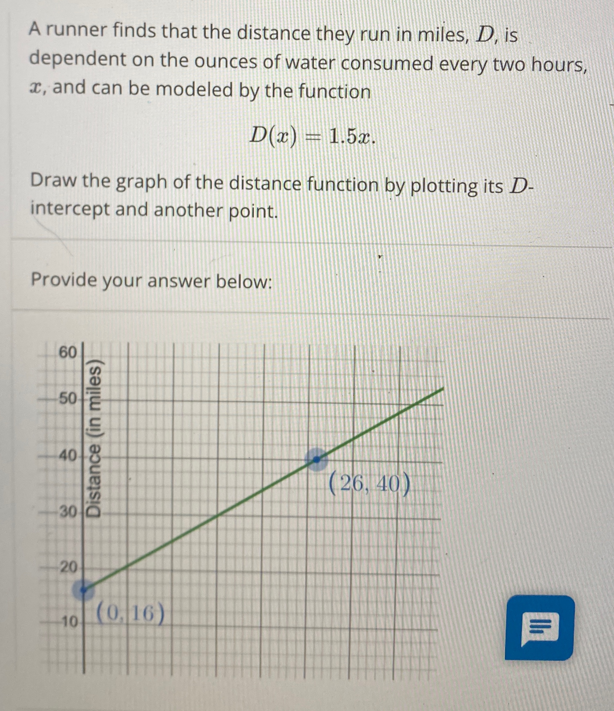 Solved A runner finds that the distance they run in miles, | Chegg.com