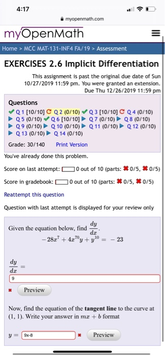 Solved 4:17 myopenmath.com myOpenMath Home > MCC | Chegg.com