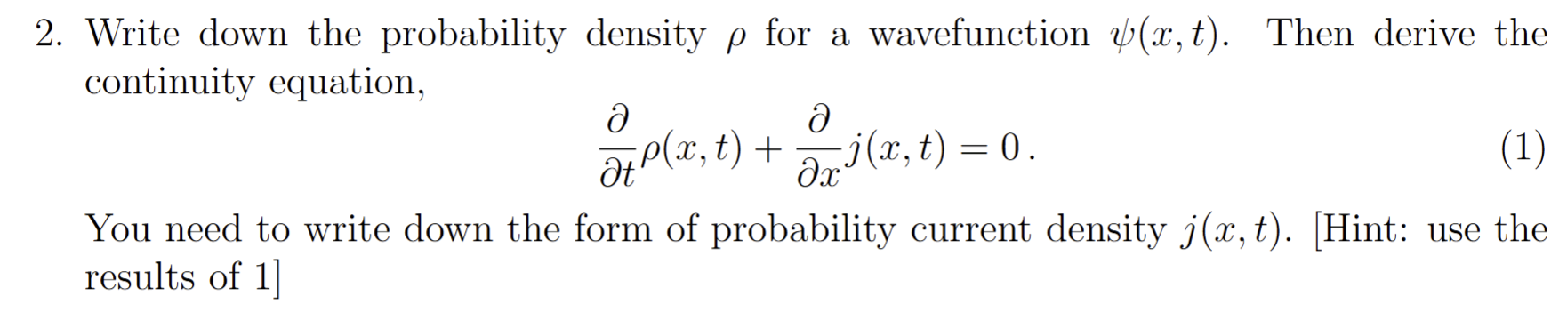 Solved Write down the probability density ρ ﻿for a | Chegg.com