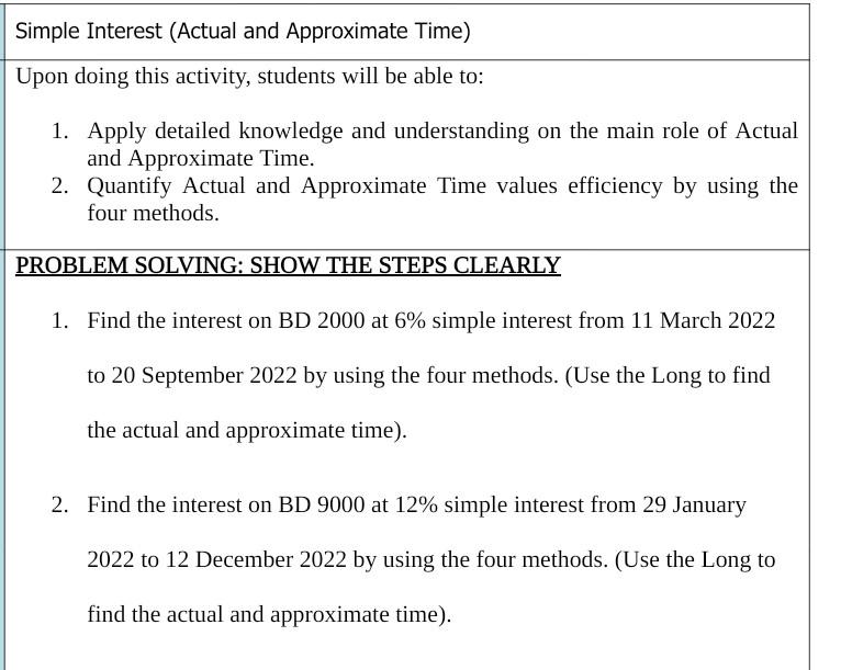 solved-simple-interest-actual-and-approximate-time-upon-chegg