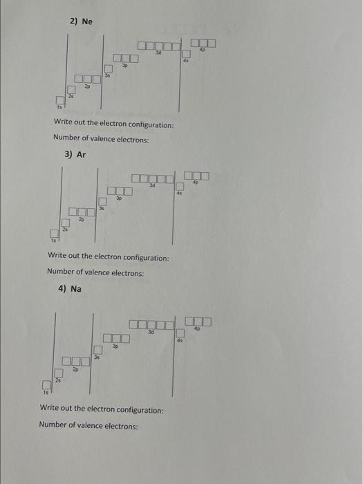 Solved Lab 5 Electron Configuration Activity (10 points)