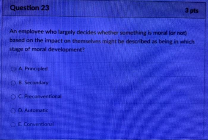 Solved Question 21 3 pts Which of the following situations | Chegg.com
