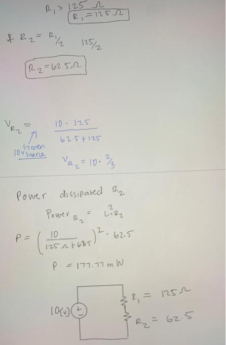 Solved 5.4. Design a two-resistor voltage divider circuit | Chegg.com