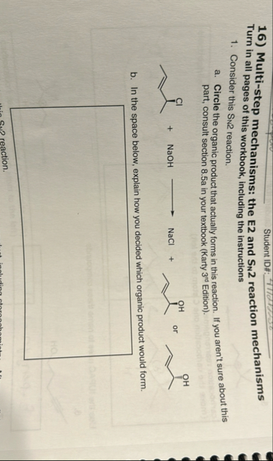 Multi-step mechanisms: the E2 ﻿and SN2 ﻿rTurn in all | Chegg.com