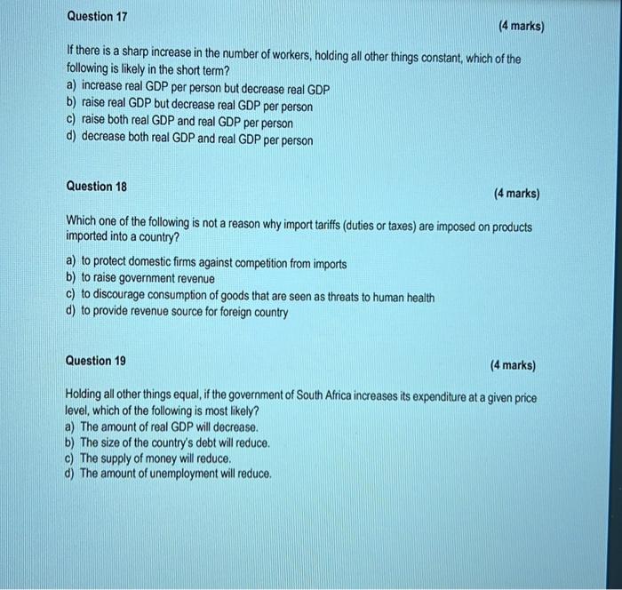 Solved (4 marks) If there is a sharp increase in the number | Chegg.com