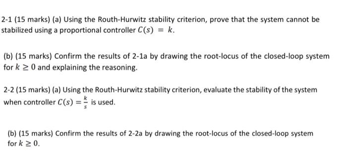 Solved Question 2-The objective of the control system in an | Chegg.com