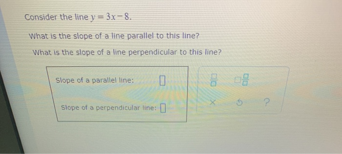 what is the slope of the line perpendicular to 3 8