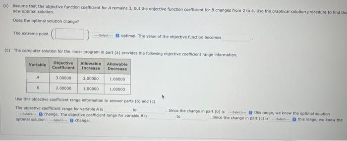 Solved Consider the following linear program. Max 3A+2B | Chegg.com