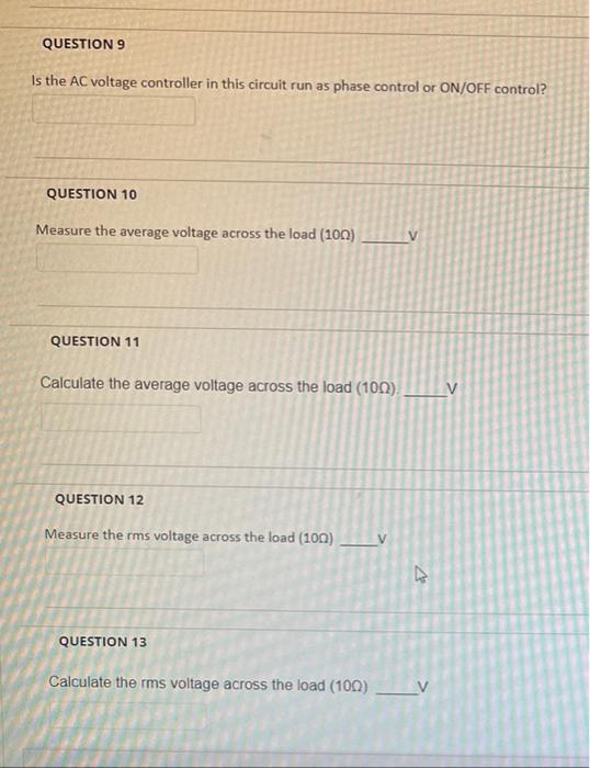 Solved QUESTIONS Part (2) Single phase AC voltage controller | Chegg.com