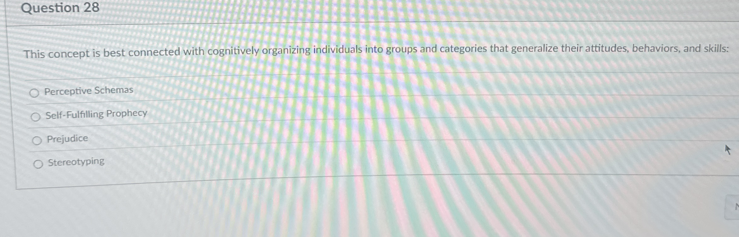 Solved Question 28This concept is best connected with | Chegg.com
