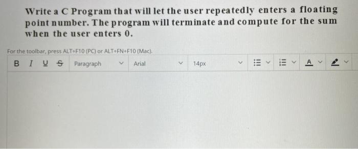 Solved Write a C Program that will let the user repeatedly | Chegg.com