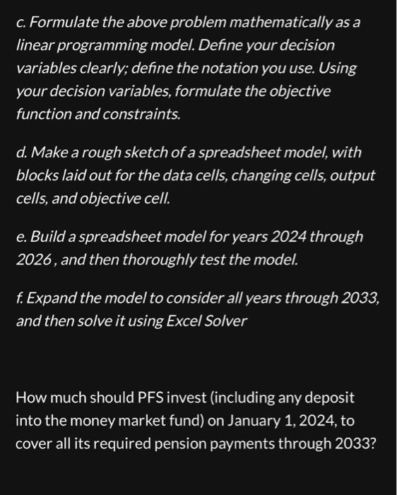 Solved Formulate a linear programming model for the Case | Chegg.com
