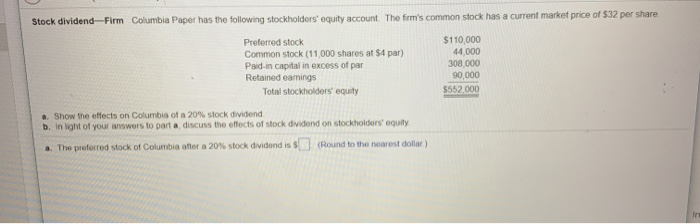 Effect of stock dividend picture