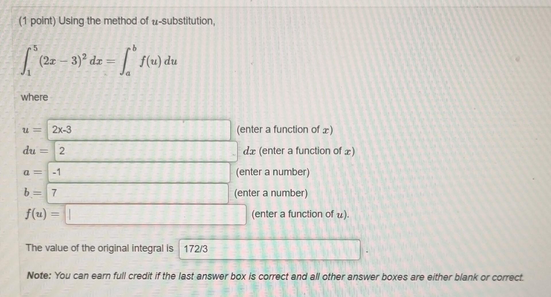 Solved (1 point) Using the method of | Chegg.com