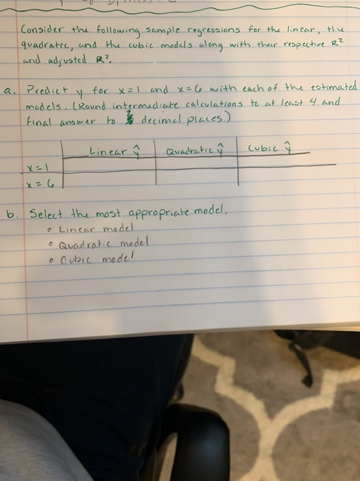 Solved 10 Ili Consider The Following Sample Regressions F Chegg Com