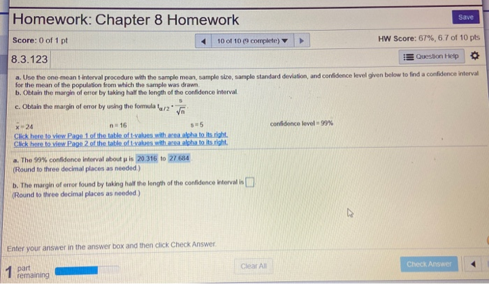 Solved Homework: Chapter 8 Homework Save Score: 0 of 1 pt 10 | Chegg.com