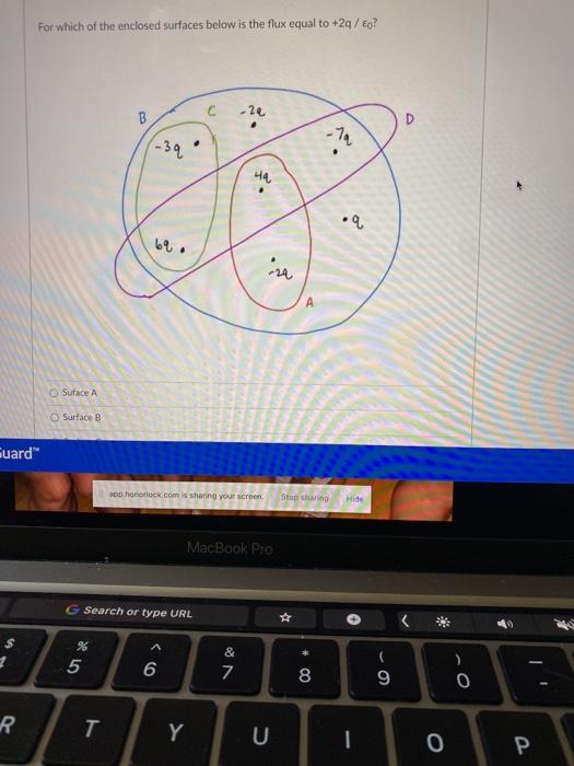 Solved For Which Of The Enclosed Surfaces Below Is The Fl Chegg Com