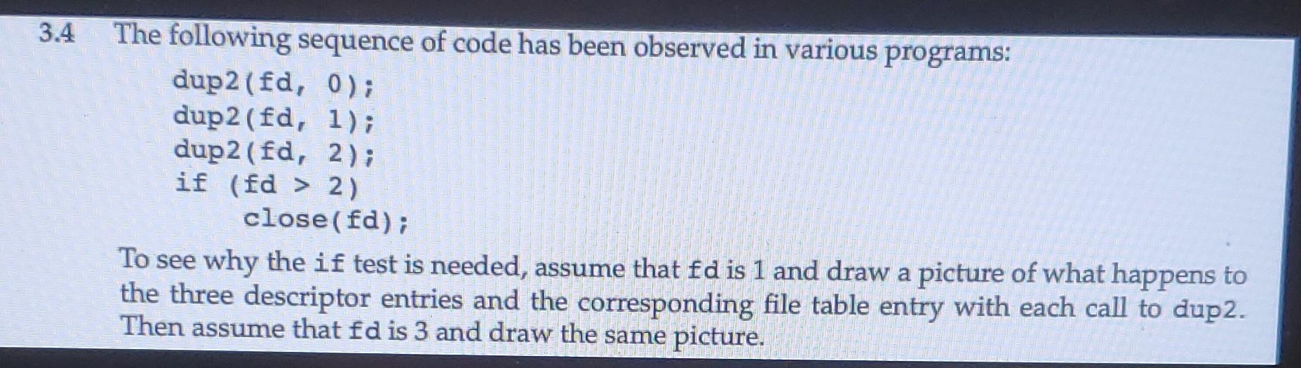 Solved 4 The following sequence of code has been observed in | Chegg.com