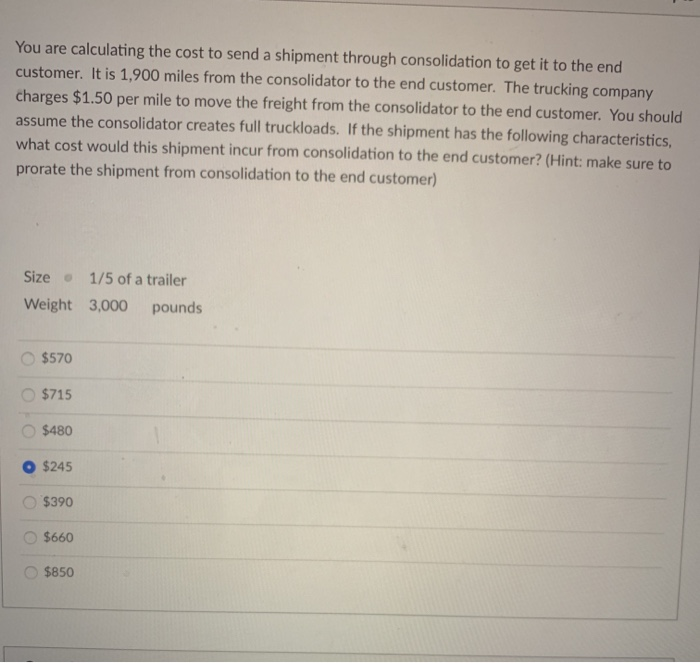 solved-you-are-calculating-the-cost-to-send-a-shipment-chegg
