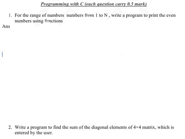 Solved 1. For the range of numbers numbers from 1 to N, | Chegg.com