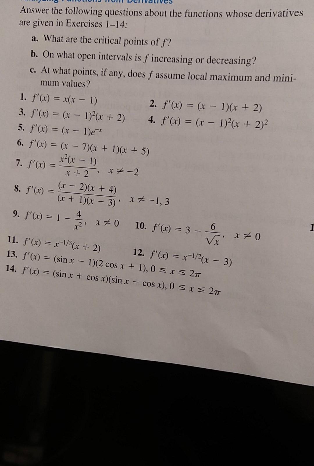 Solved Answer the following questions about the functions | Chegg.com