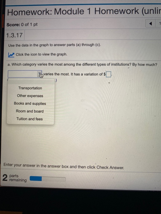 Solved Homework: Module 1 Homework (unlir Score: 0 of 1 pt | Chegg.com
