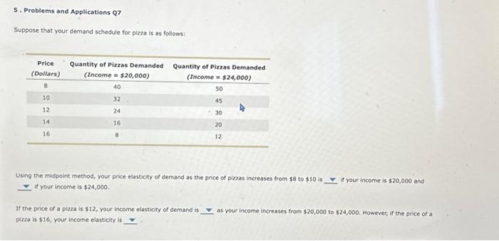 Solved 5. Problems and Applications Q7 Suppose that your | Chegg.com