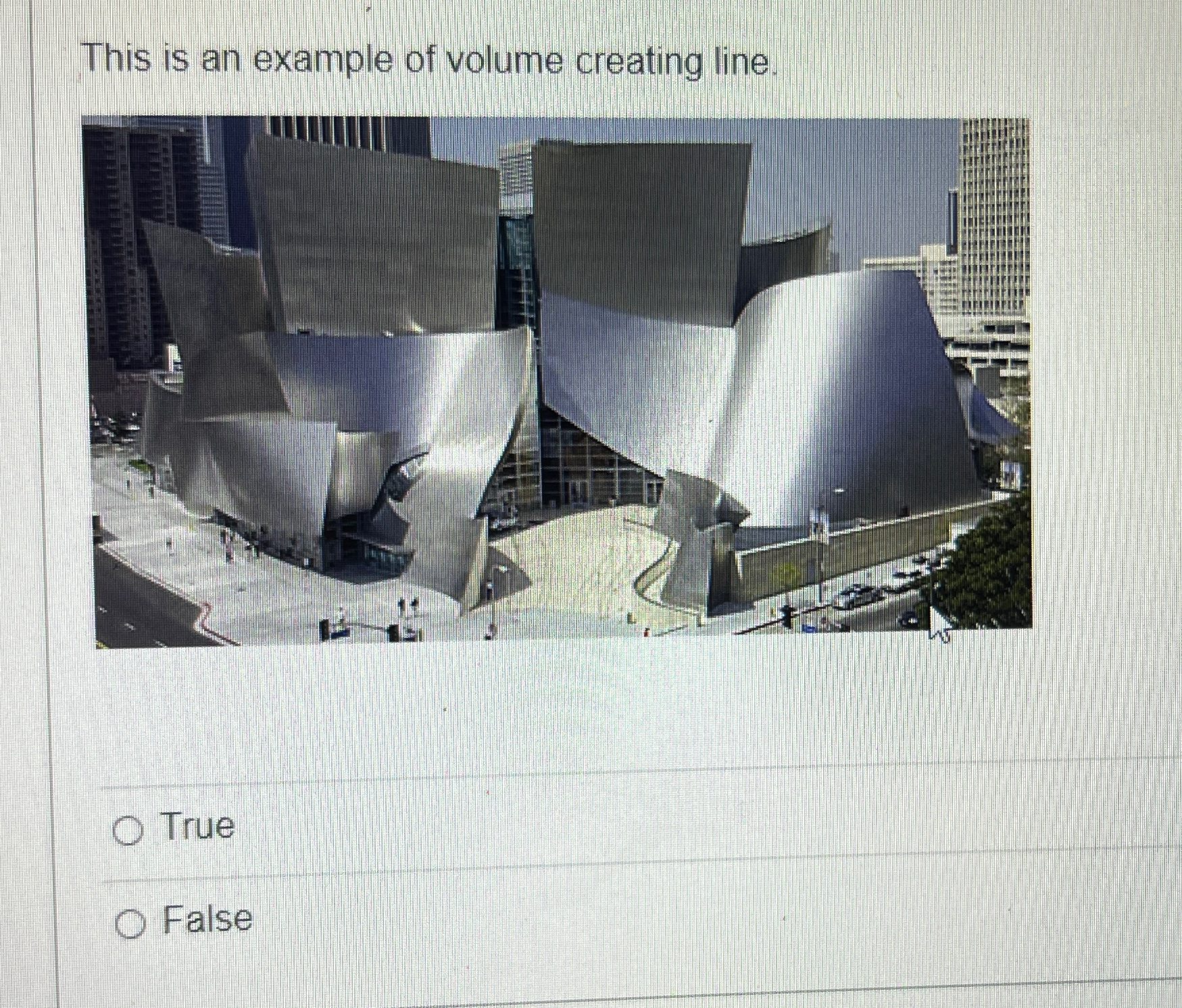 Solved This is an example of volume creating line.TrueFalse | Chegg.com