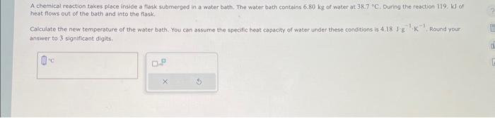 Solved A chemical reaction takes place inside a flask | Chegg.com