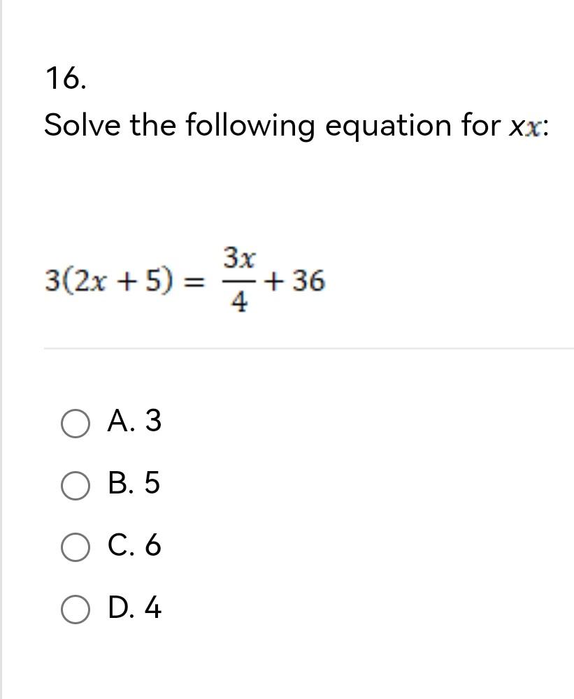 Solved 16 Solve The Following Equation For Xx Chegg Solved 16 Solve The Following Equation For Xx Chegg