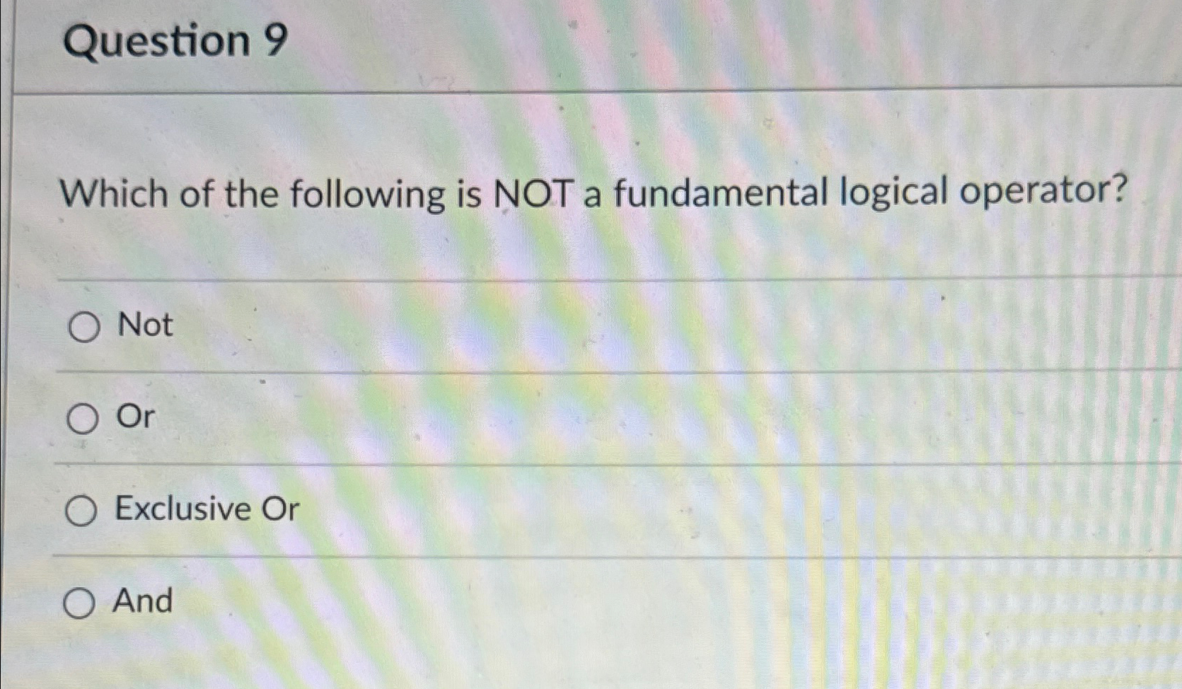 Solved Question 9Which of the following is NOT a fundamental | Chegg.com