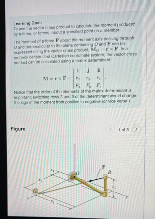 Solved Learning Goal: To Use The Vector Cross Product To | Chegg.com