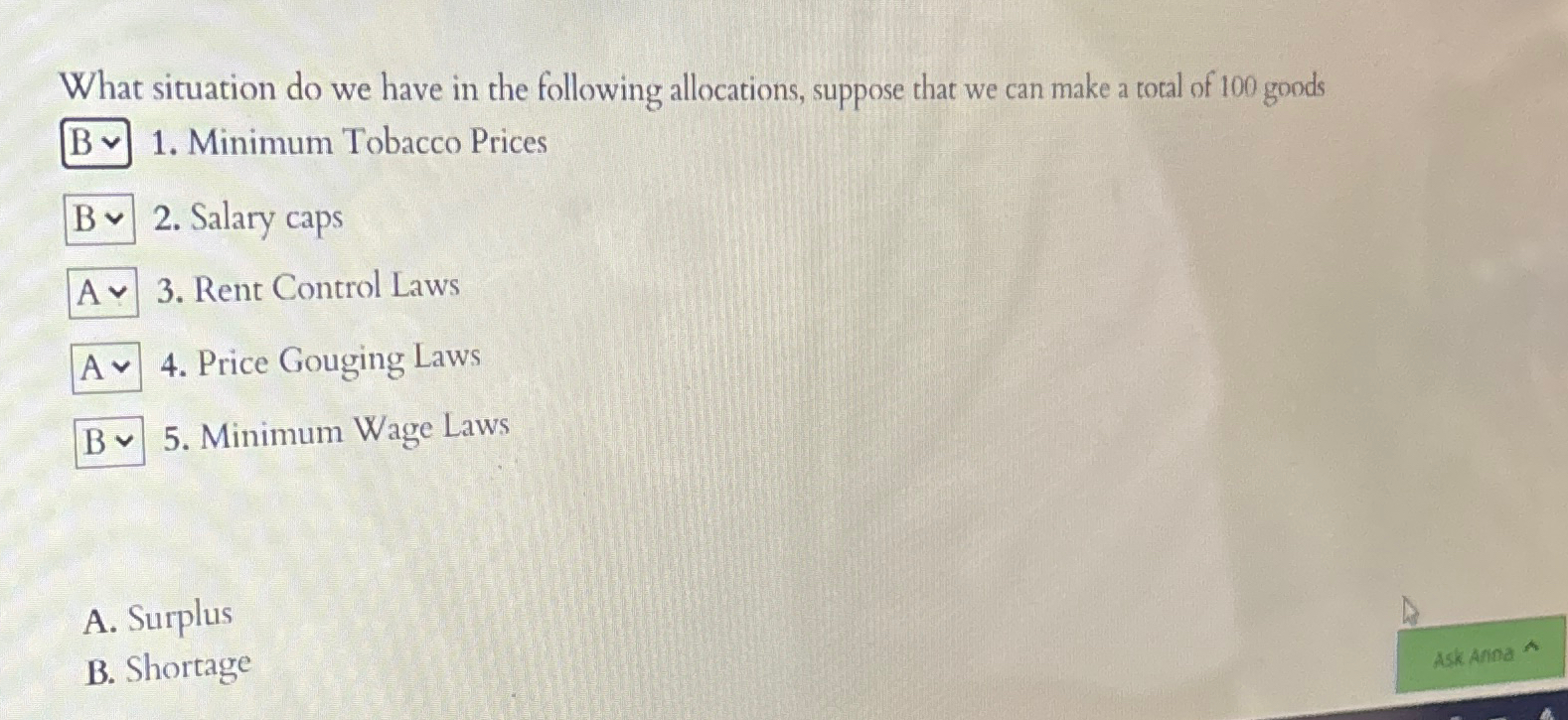 Solved What situation do we have in the following | Chegg.com