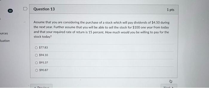 Solved Assume that you are considering the purchase of a | Chegg.com